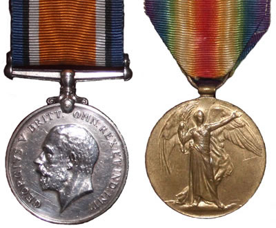 British War Medal and Allies Victory Medal 